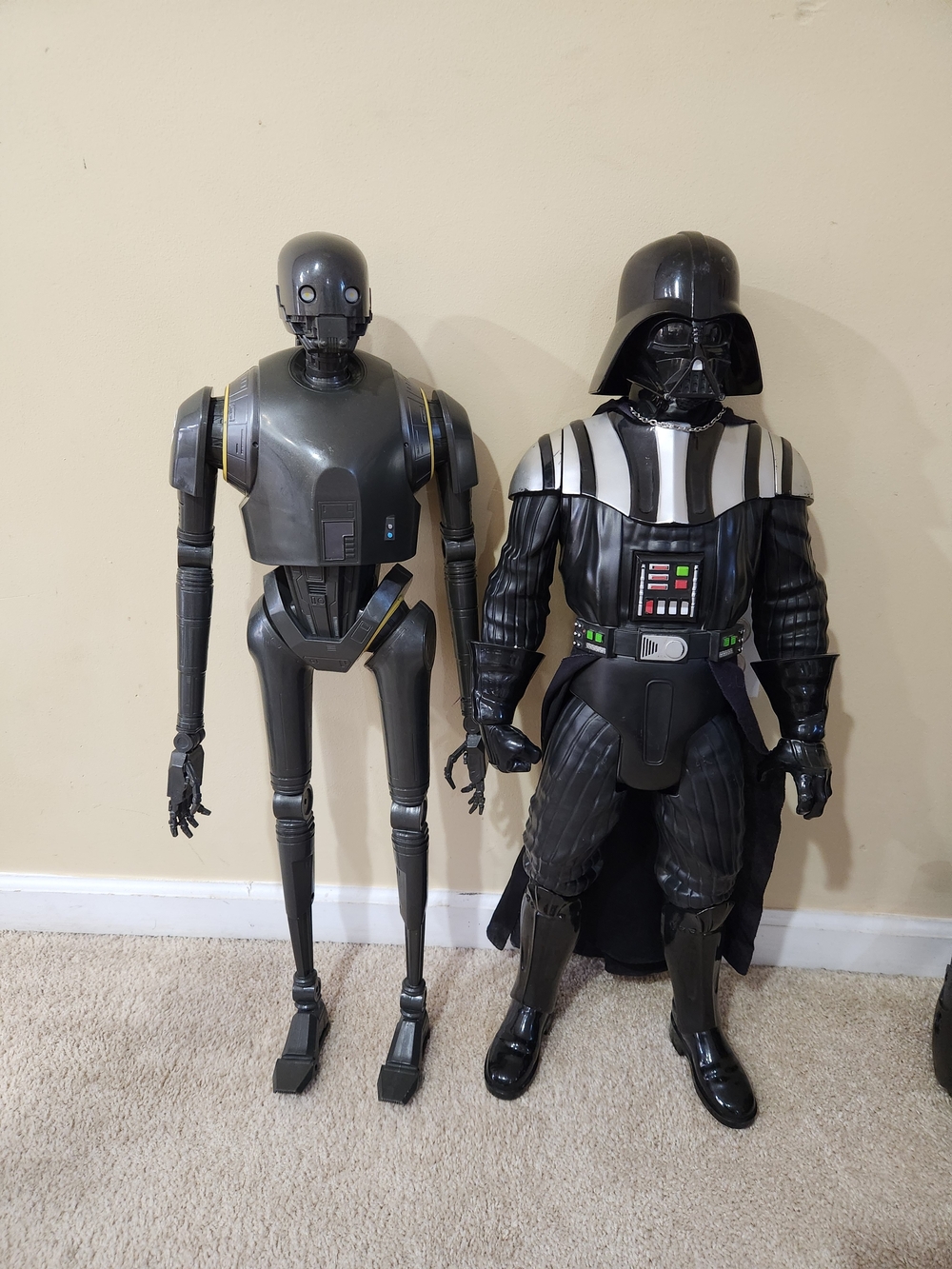 Star Wars Black K-2SO and Darth Vader Figure Set -  Jakks 31 Inch